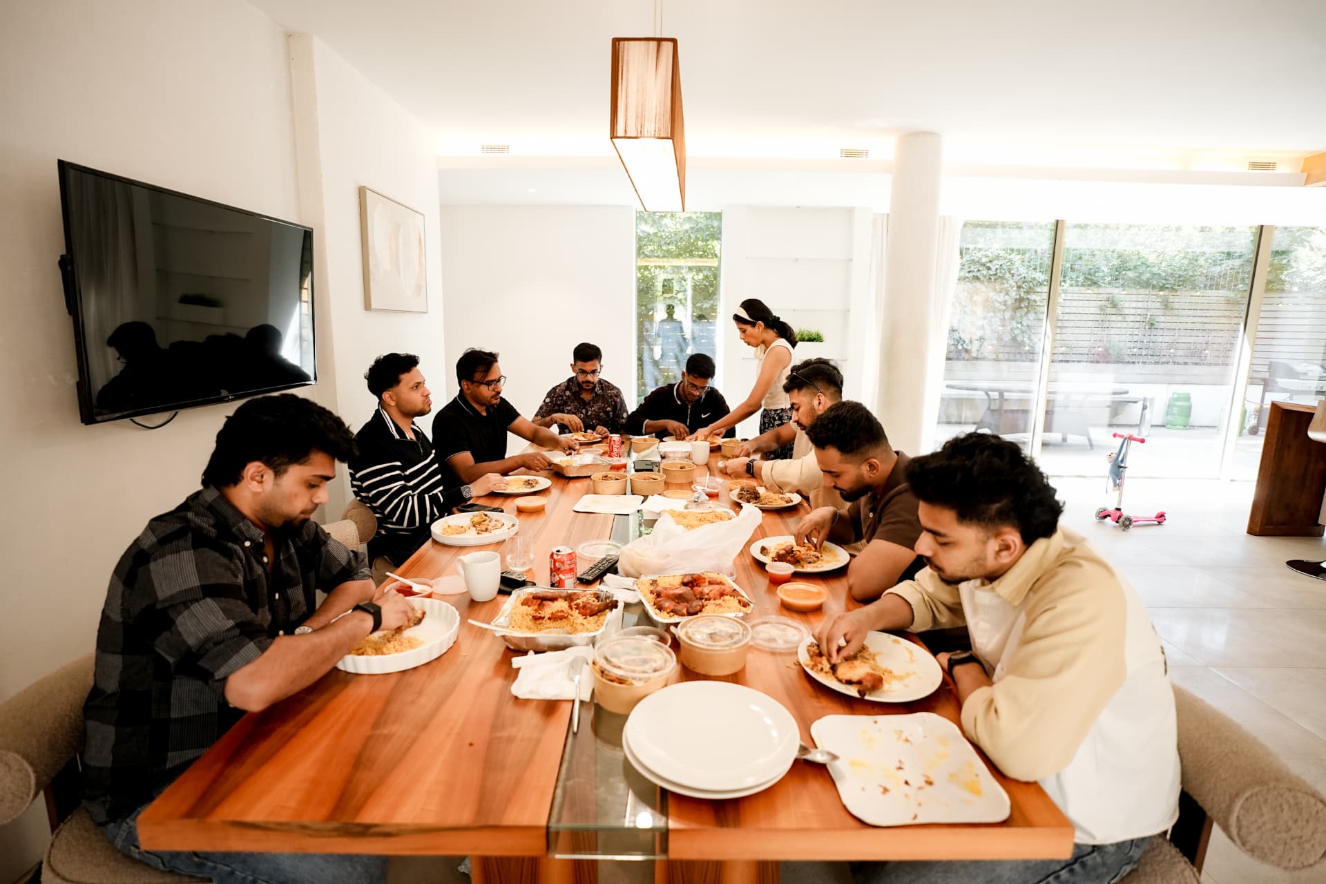 Members gathered at a meetup venue