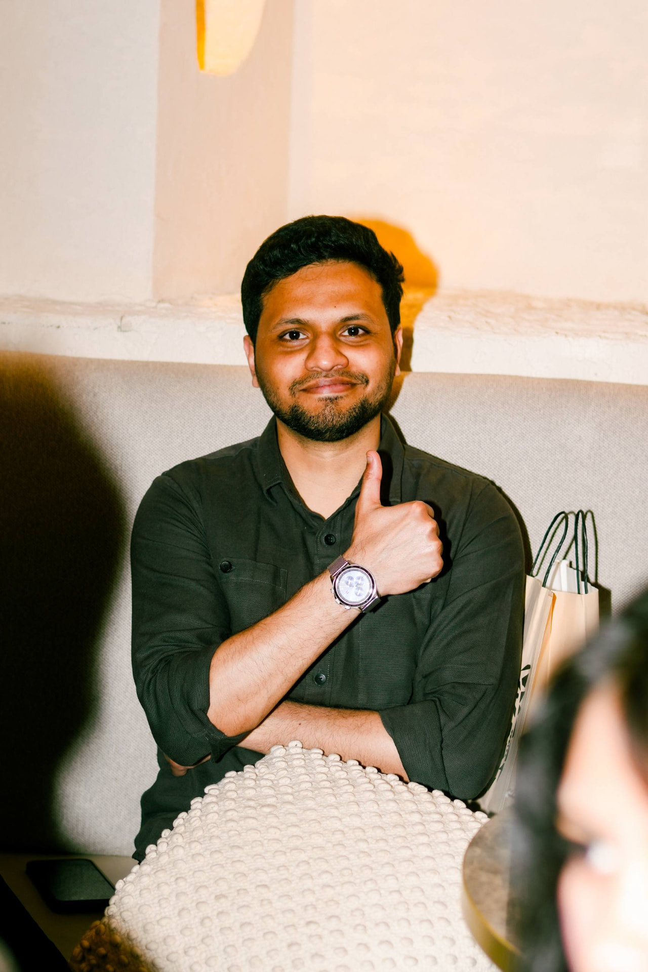A candid portrait from a monthly meetup