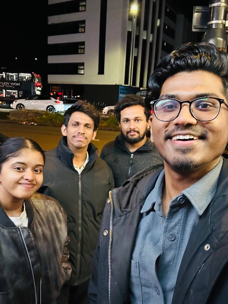 Members together on a night out after a meetup